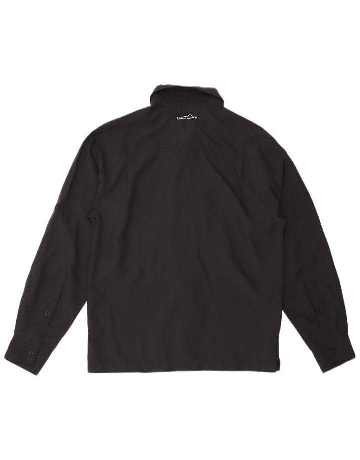 Eddie Bauer Camisa gráfica para hombre XS Poliéster negro