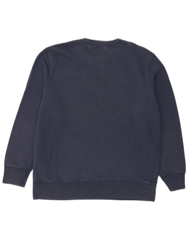 LEVI'S Hombre Sudadera Gráfica Jumper XL Azul Marino Algodón