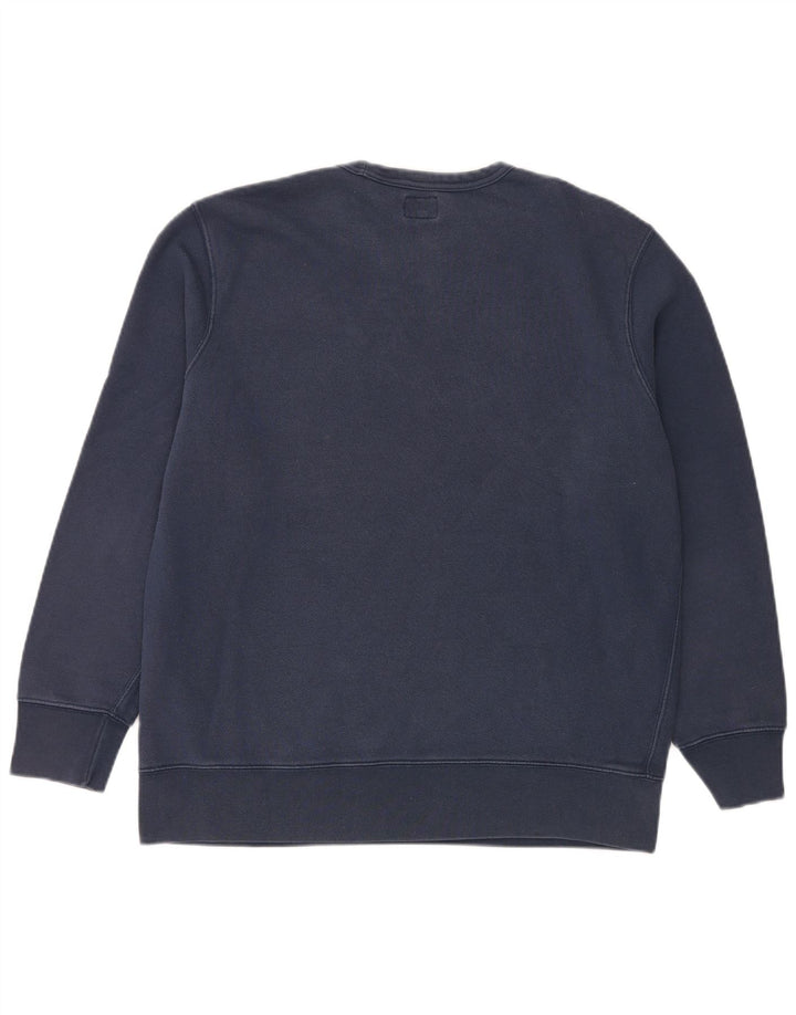 LEVI'S Hombre Sudadera Gráfica Jumper XL Azul Marino Algodón