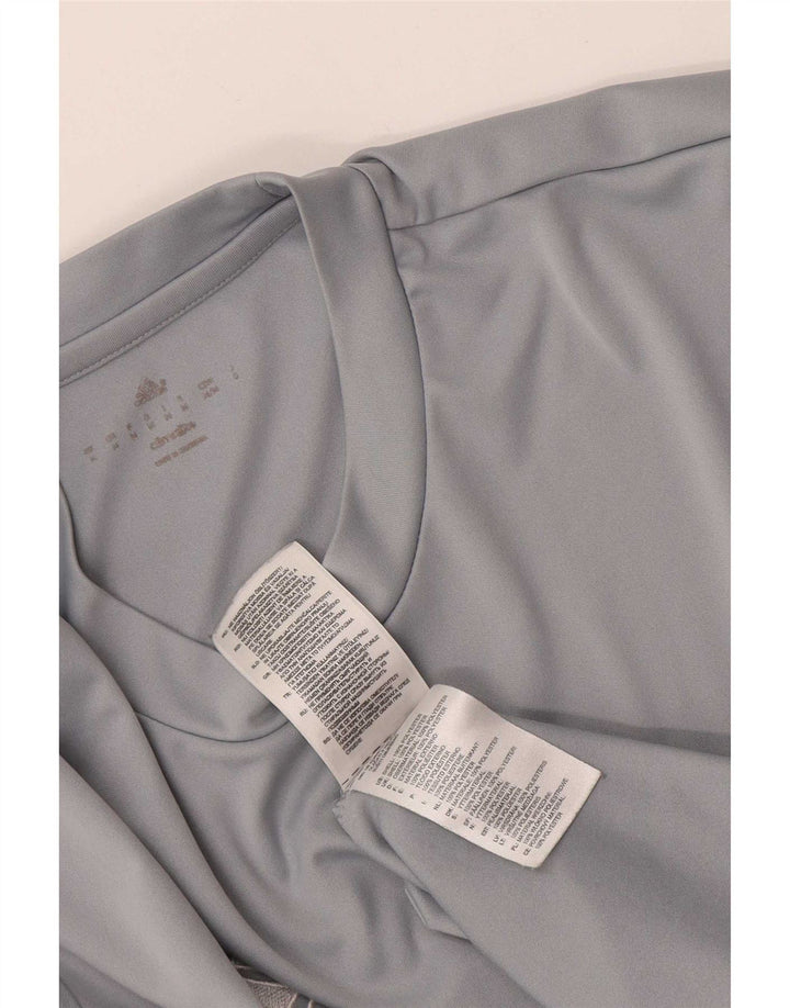 Adidas Hombre Climalite Camiseta Top Poliéster Gris Medio