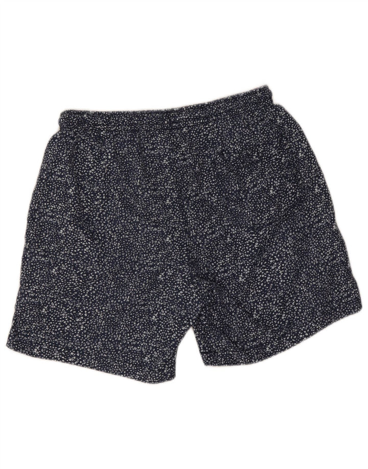 Napapijri Bañador con estampado abstracto geográfico para hombre Azul marino mediano