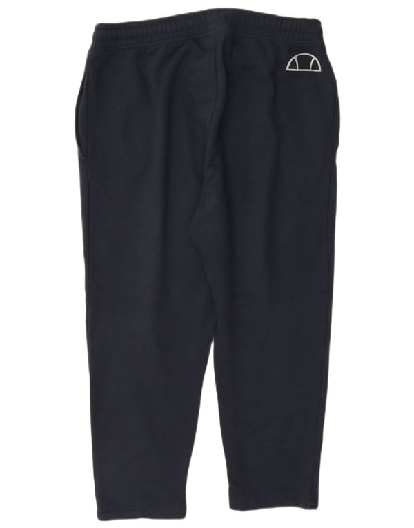 Ellesse Pantalones Capri de Chándal para Mujer UK 44 Mediano Azul Marino Algodón