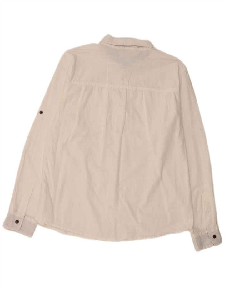 MOUNTAIN WAREHOUSE Camisa para hombre Grande Algodón blanco