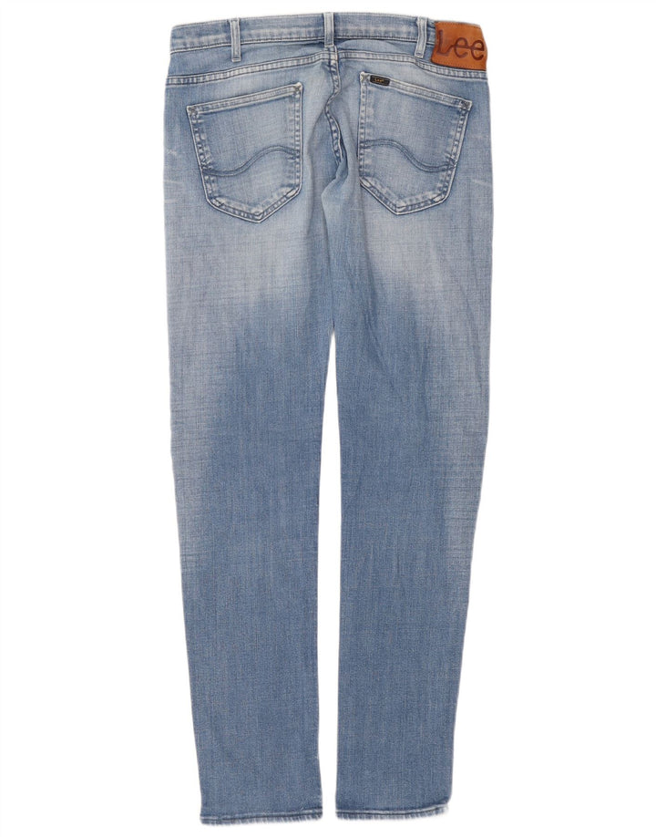 Vaqueros Lee Powell Slim Para Mujer W32 L34 Algodón Azul