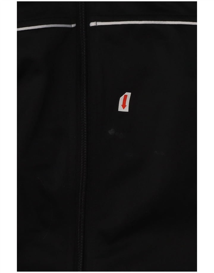 KAPPA Chaqueta superior de chándal con gráfico para mujer UK 40 Medium Black Colourblock