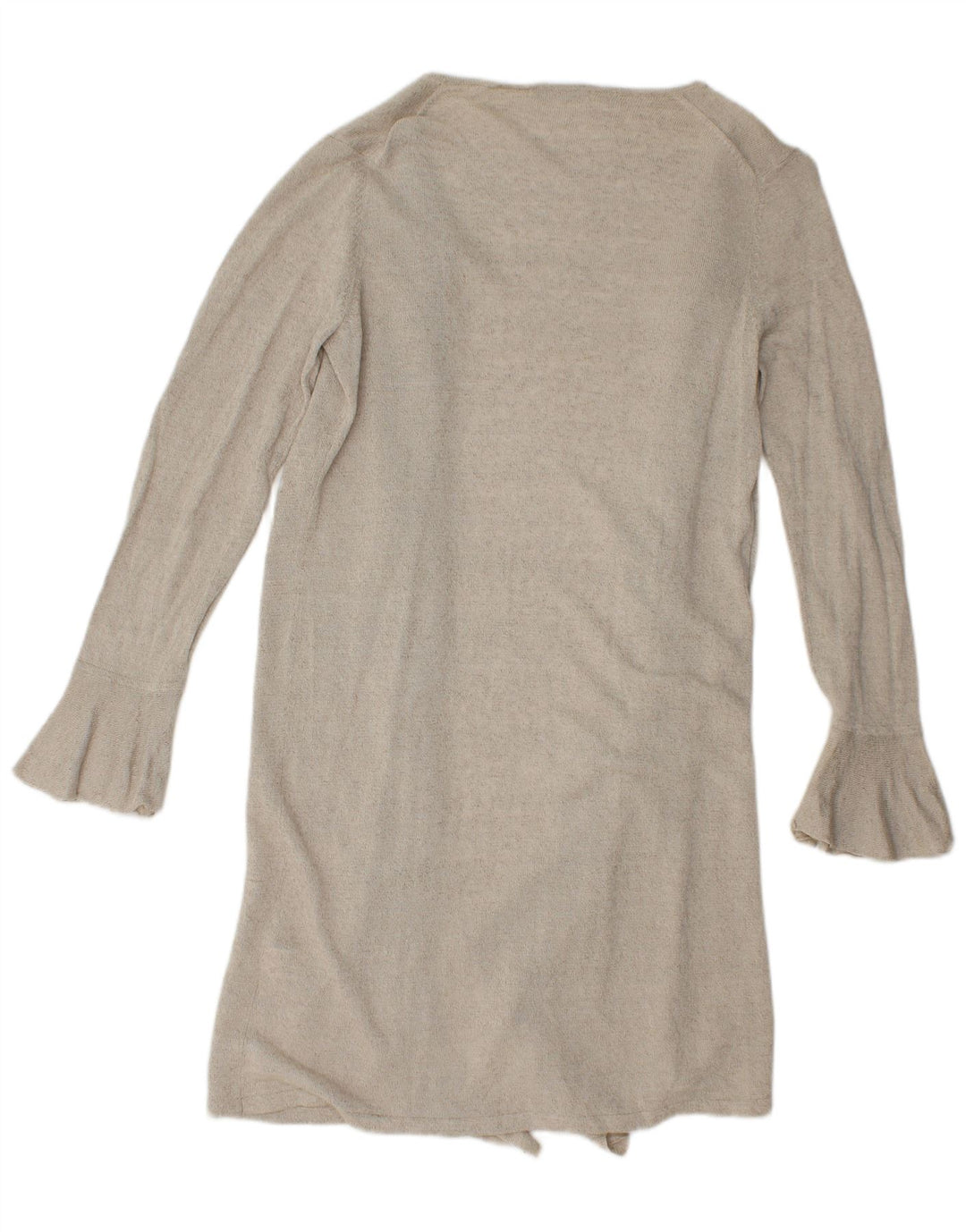 Marks & Spencer - Cárdigan largo para mujer, talla 40, lino beige mediano