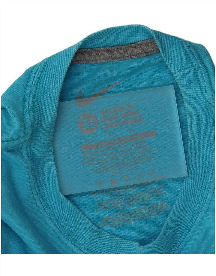 Nike Camiseta con gráfico de corte regular para hombre XL Algodón azul