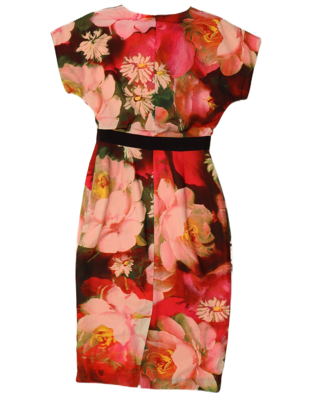 Ted Baker Vestido tubo para mujer Talla 2 Pequeño Poliéster floral multicolor