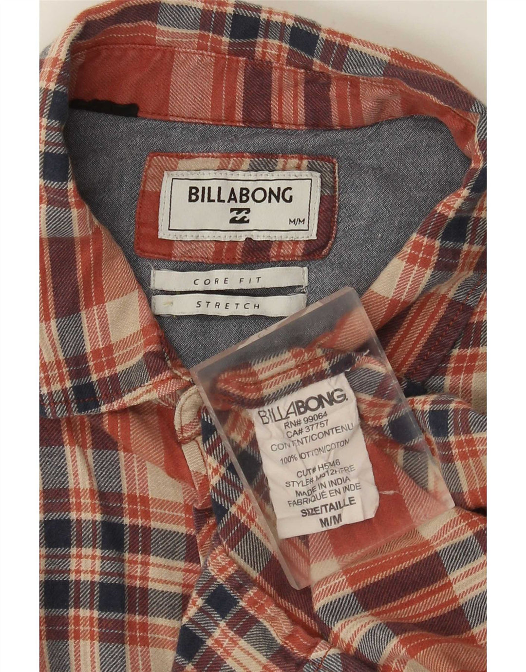 Billabong Camisa De Franela Core Fit De Algodón A Cuadros Rojo Medio Para Hombre