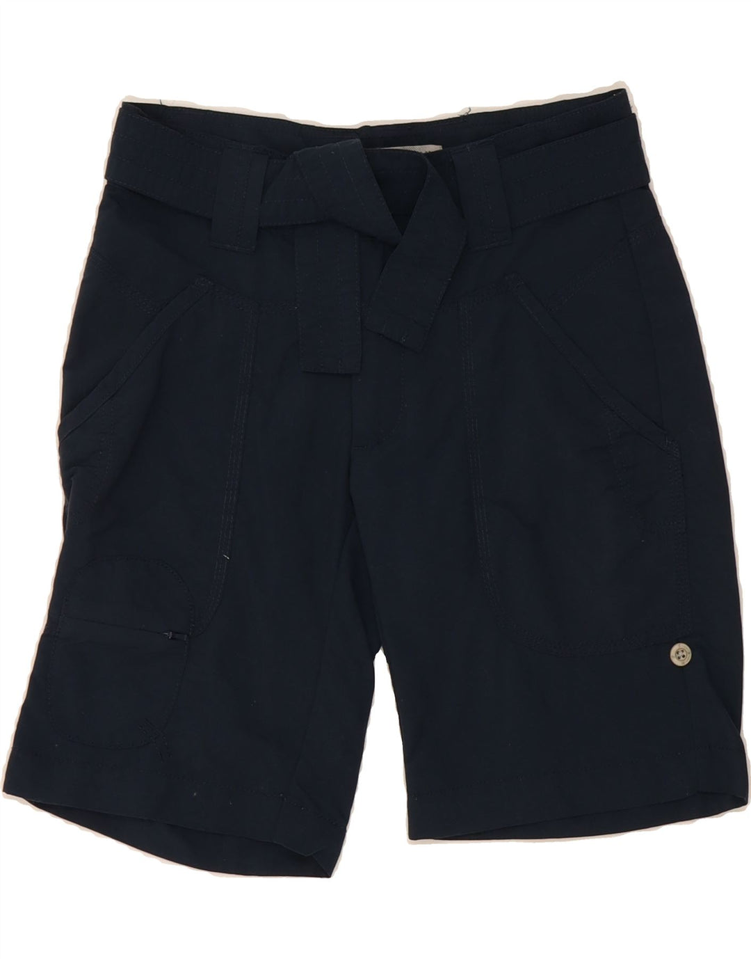THINK PINK Womens Cargo Shorts EU 40 Medium W28  Navy Blue Nylon Vintage Think Pink and Second-Hand Think Pink from Messina Hembry 