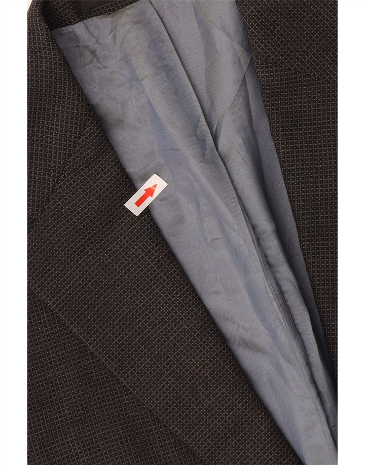 Marks & Spencer Chaqueta tipo blazer corta para hombre UK 40 Medium Navy Blue Check