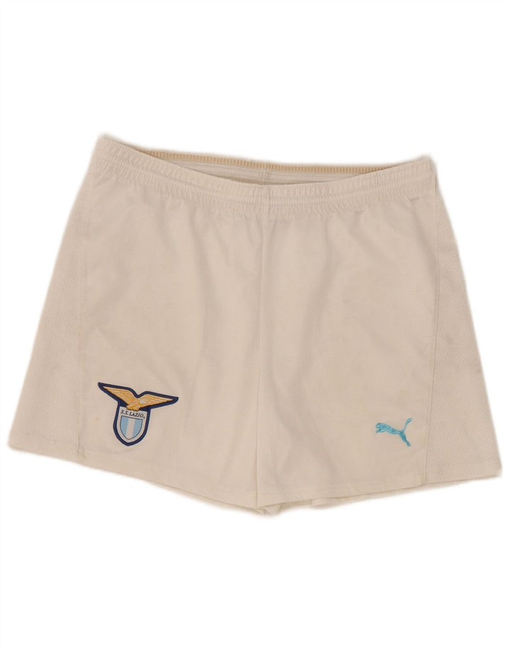 Puma Mens S.S. Lazio Sport Shorts Grande Blanco Poliéster