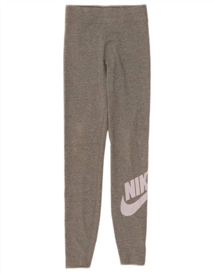 Nike Leggings gráficos para mujer UK 6 XS Gris