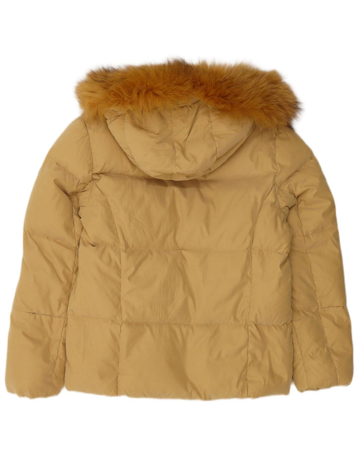 Chaqueta acolchada con capucha para mujer Chateu Beau Cadre IT 44 Poliéster amarillo medio