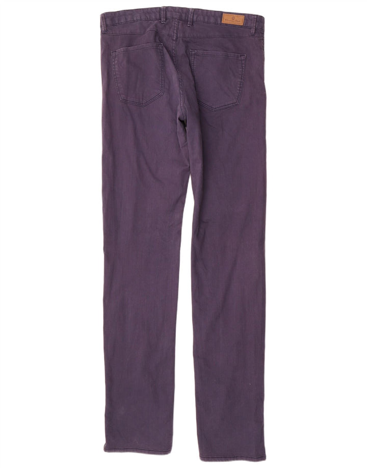 Massimo Dutti Pantalón Casual Slim Hombre EU 40 Medium W31 L35 Azul Marino