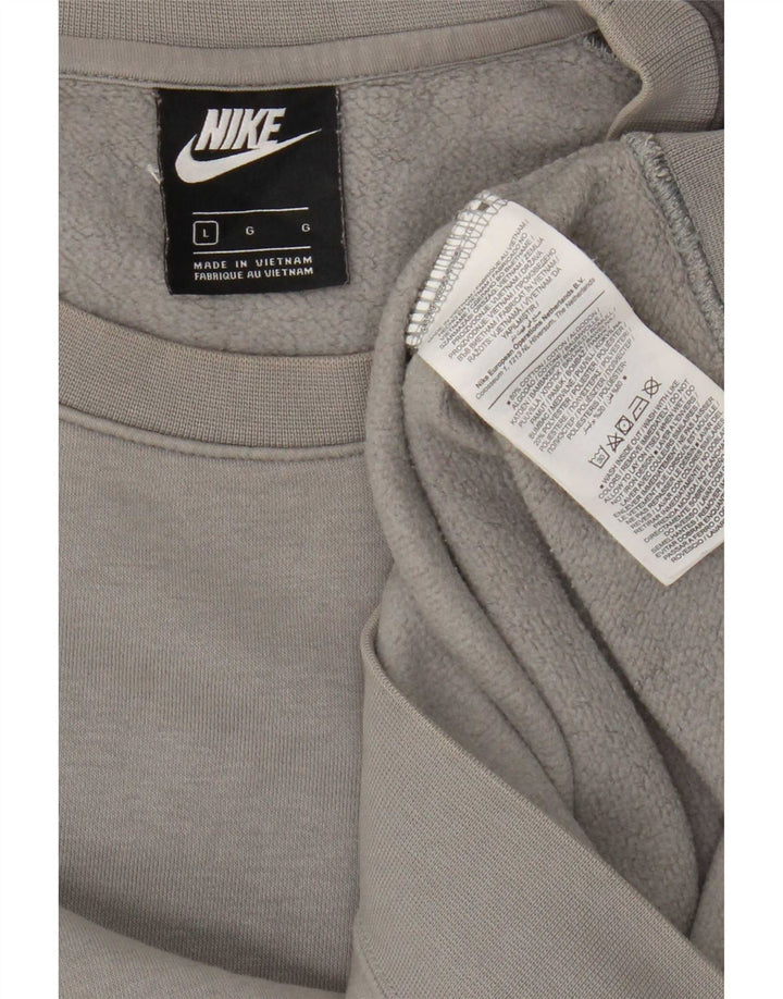 Nike - Sudadera con gráfico para hombre, talla grande, algodón gris