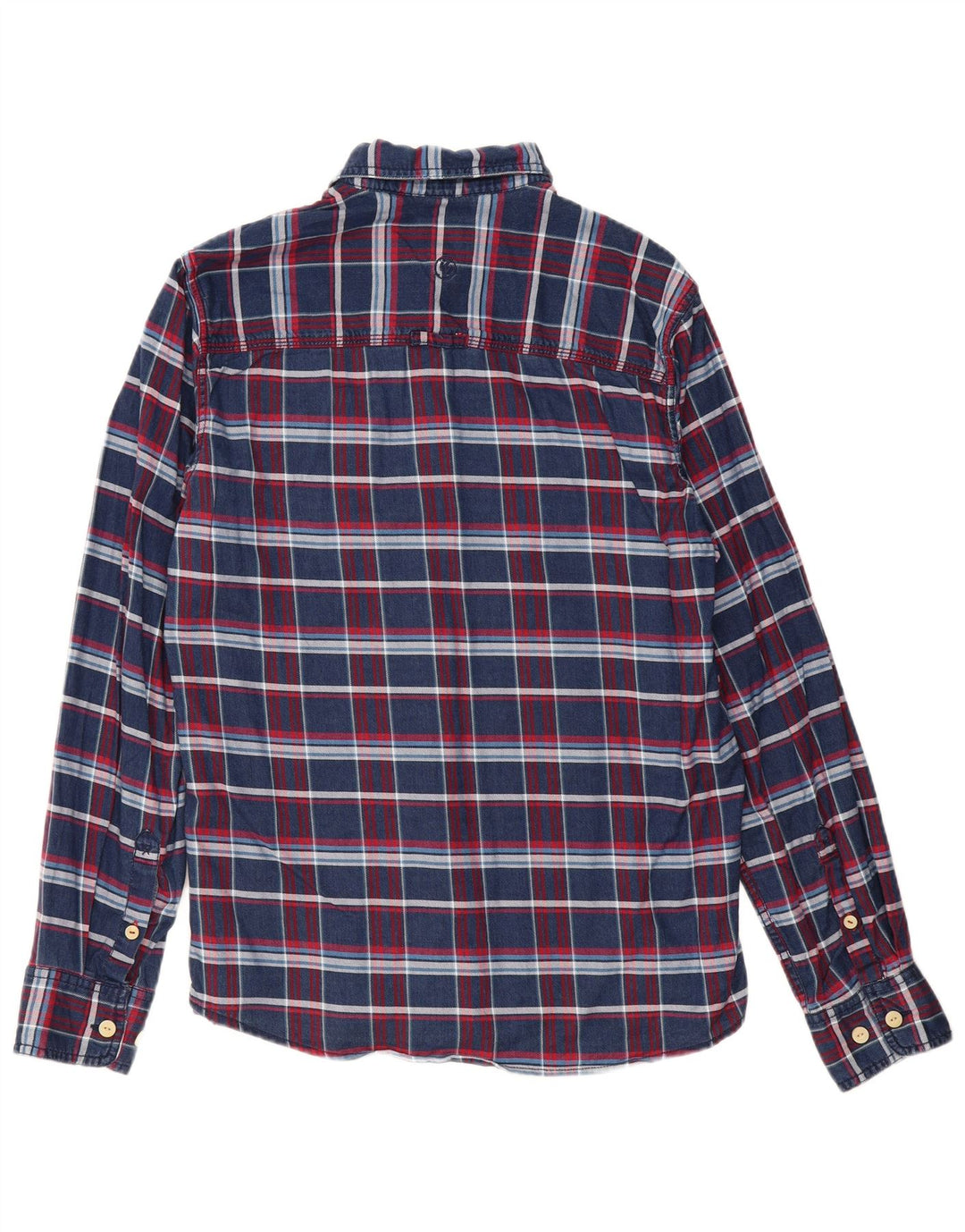 Camisa de franela de corte clásico para hombre de Fat Face de algodón a cuadros en azul marino mediano