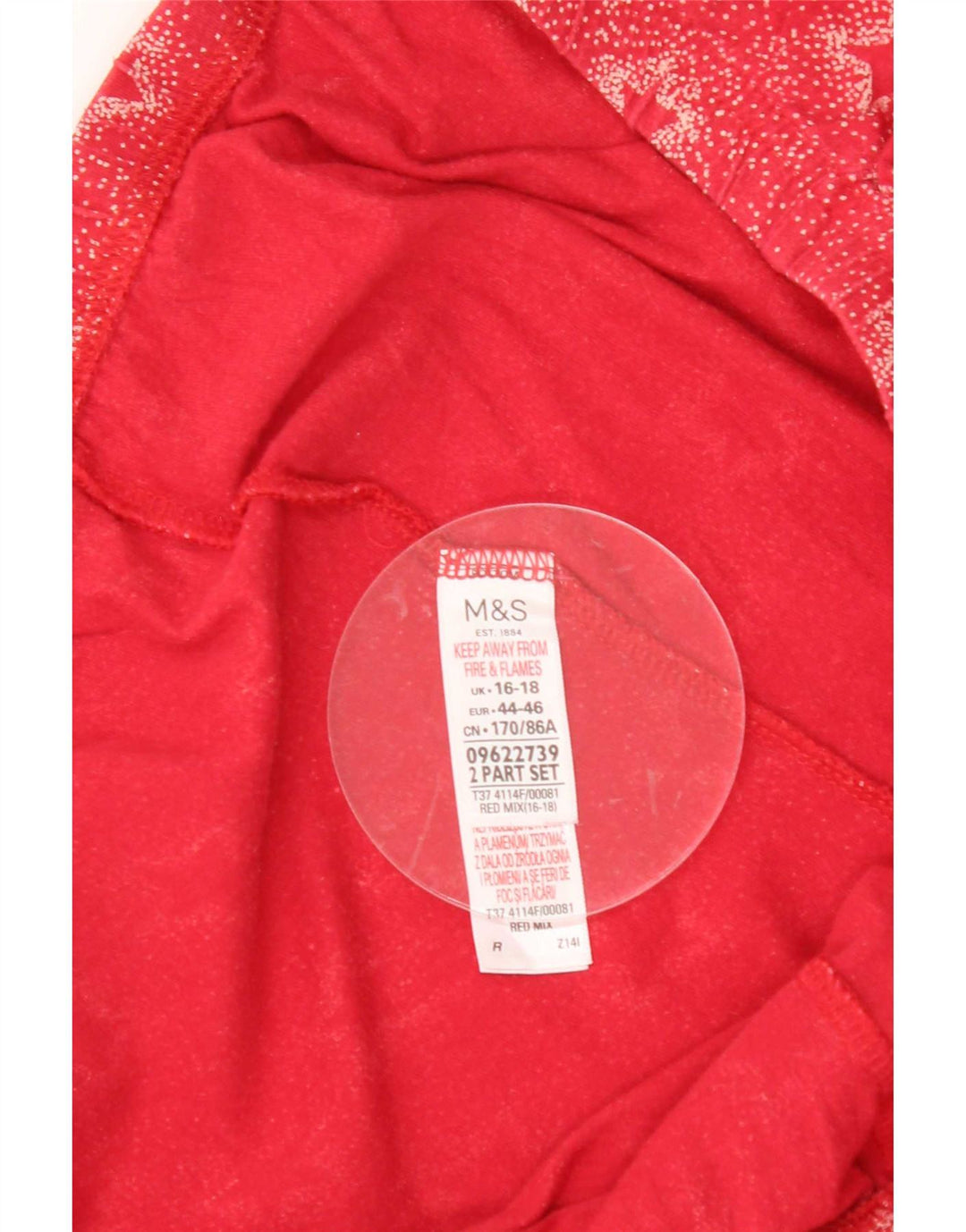 Marks & Spencer Pantalones Casuales con Estampado Abstracto para Mujer UK 40/40 Grande W36