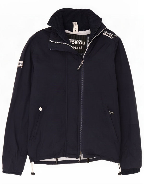 Chaqueta impermeable cortavientos Superdry para hombre ES 38 Medium Azul marino Bloque de color