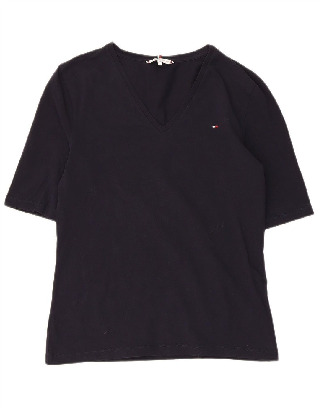 TOMMY HILFIGER Camiseta para mujer Top UK 44 Grande Azul marino Algodón