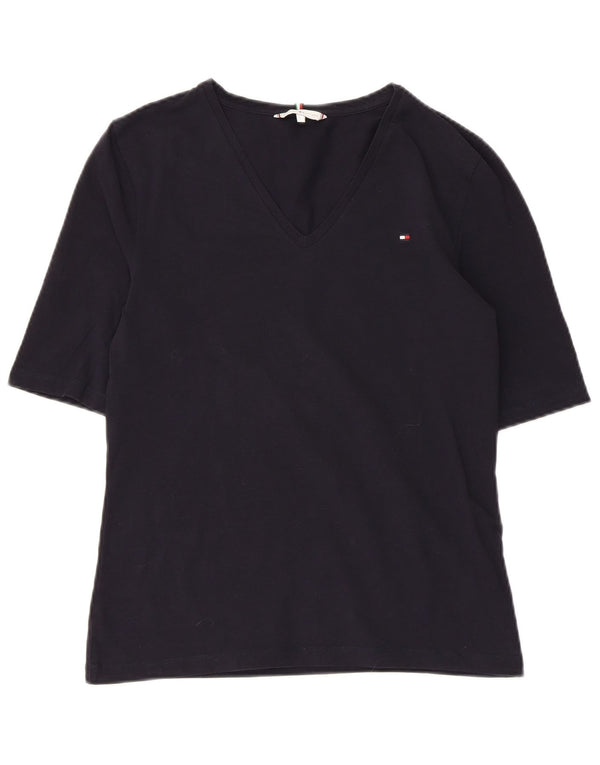 TOMMY HILFIGER Camiseta para mujer Top UK 44 Grande Azul marino Algodón