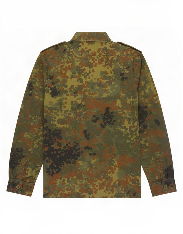 Vintage hombres chaqueta militar Reino Unido 36 pequeño algodón de camuflaje caqui