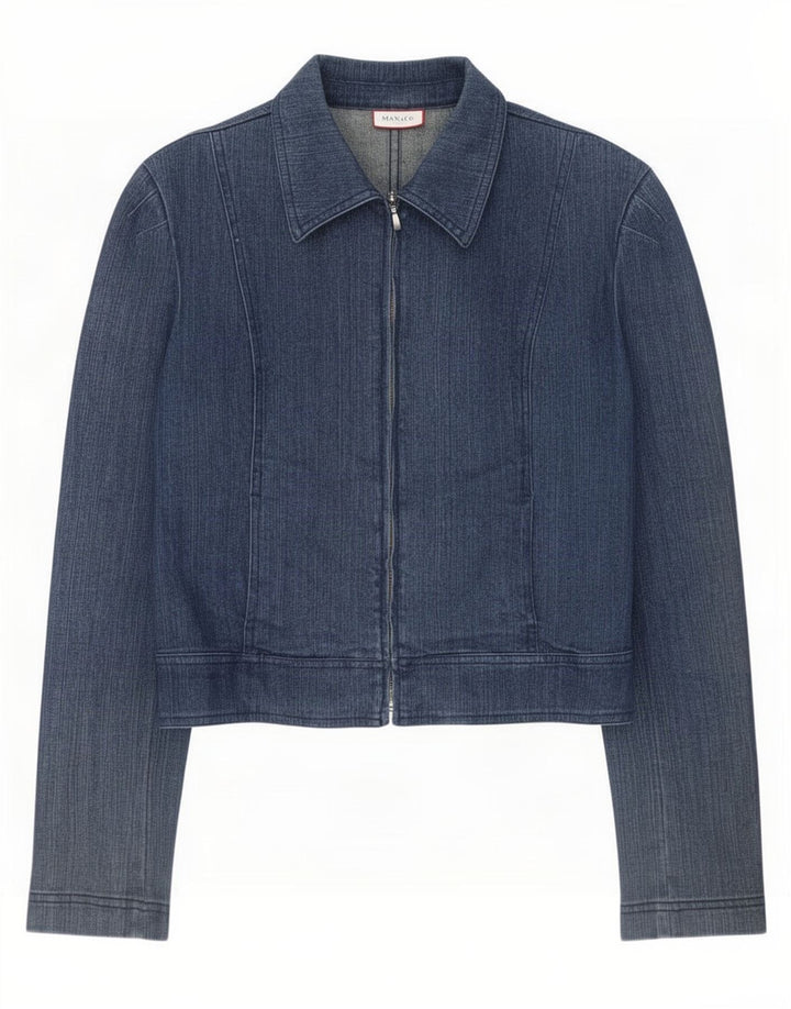 Max & Co. Chaqueta vaquera para mujer UK 10 Small Blue Cotton
