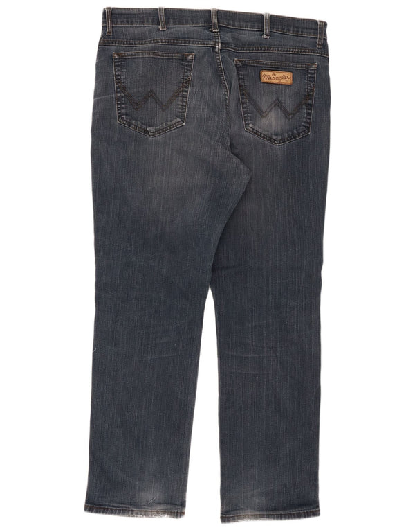 Vaqueros Wrangler Hombre Rectos W38 L32 Algodón Azul Marino
