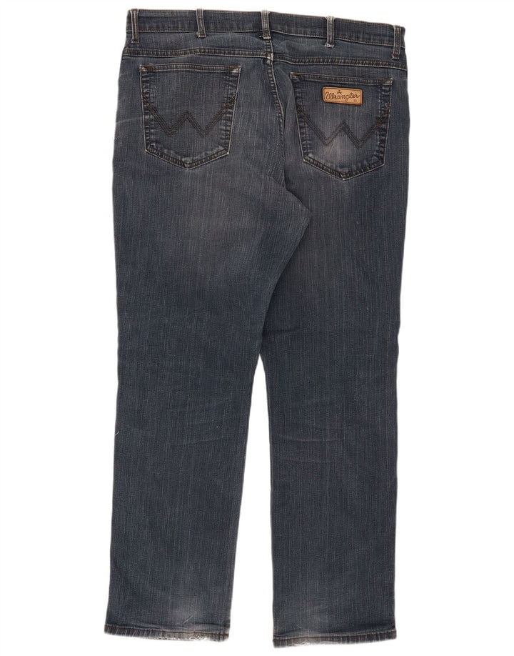 Vaqueros Wrangler Hombre Rectos W38 L32 Algodón Azul Marino