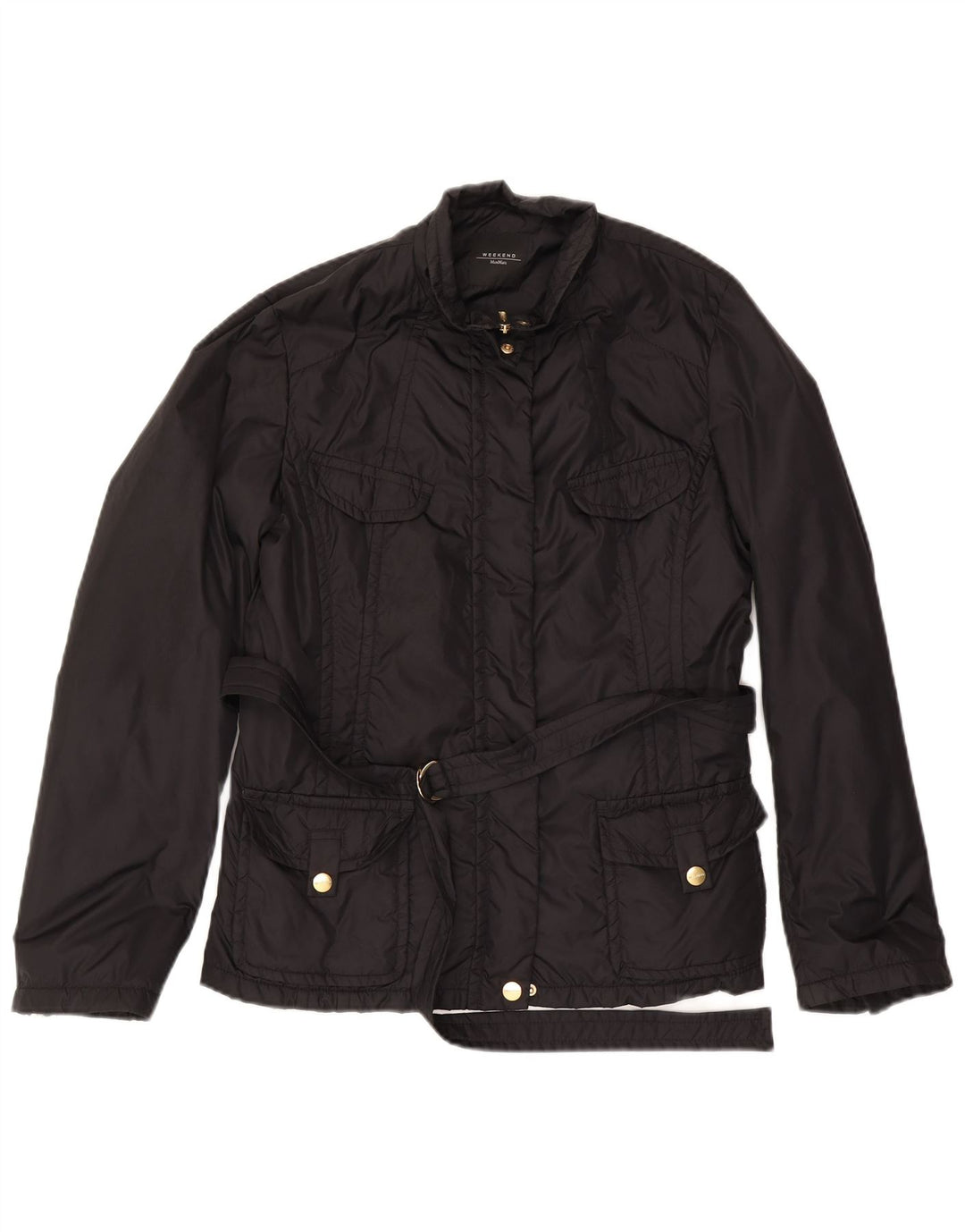 Max Mara Chaqueta utilitaria de fin de semana para mujer UK 40 XL Poliamida negra