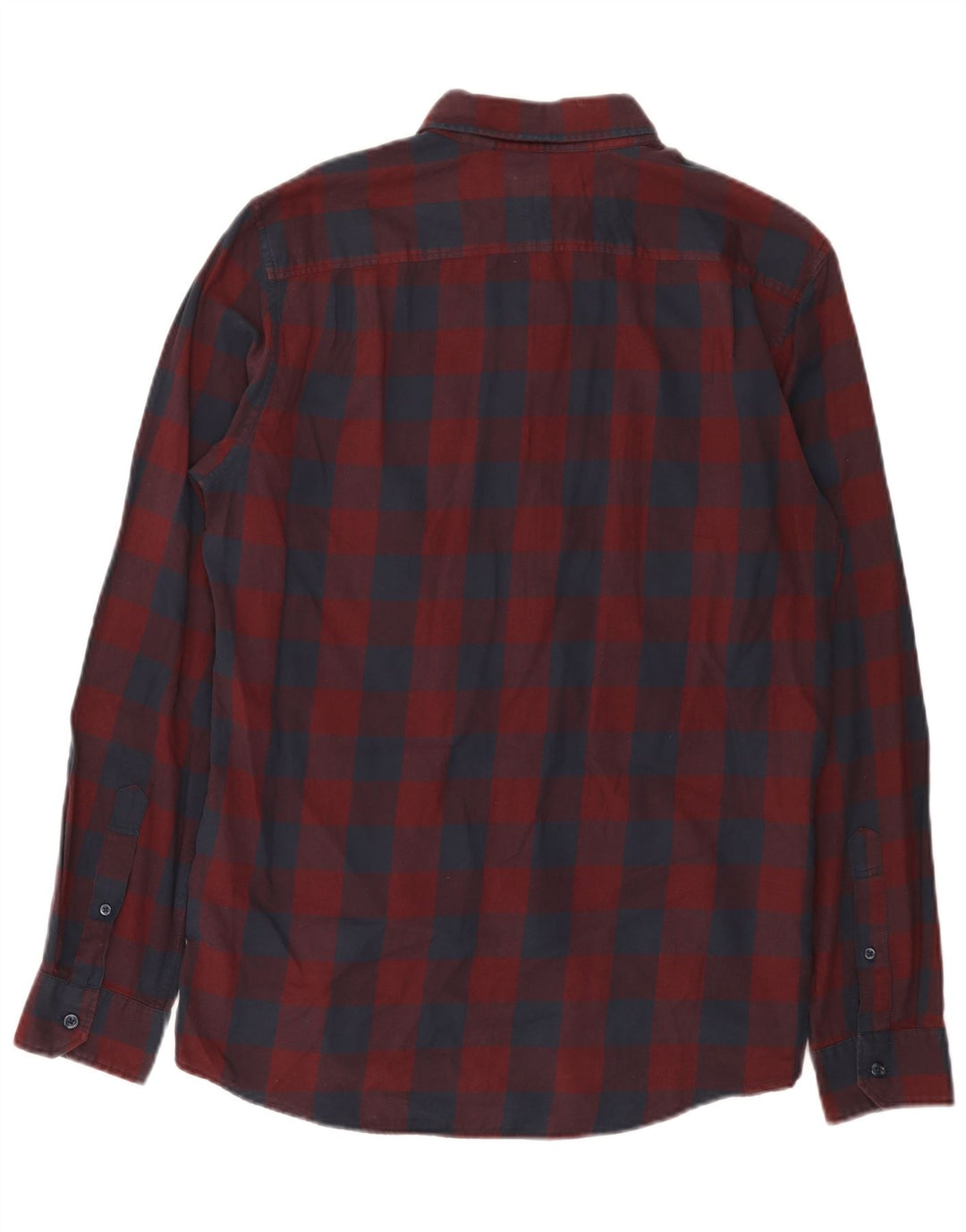 Jack Wills Camisa de corte clásico para hombre de algodón a cuadros en color burdeos medio