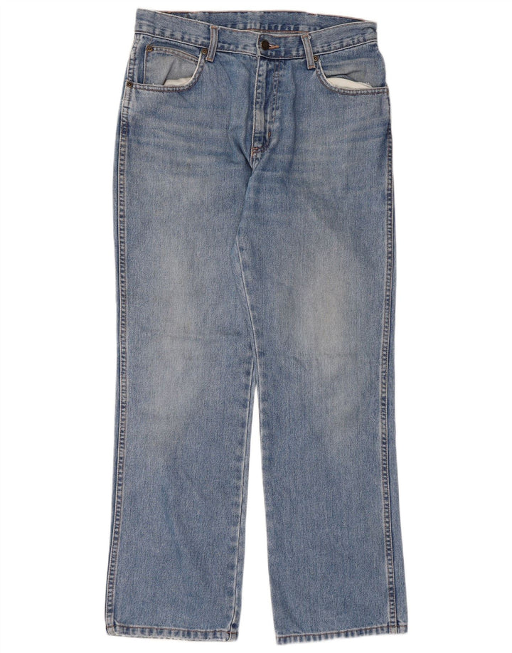 WRANGLER Vaqueros rectos de corte regular para hombre W32 L30 Algodón azul