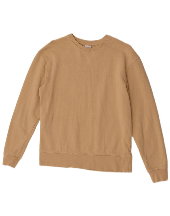 Zara Hombre Sudadera Jumper Small Beige Algodón