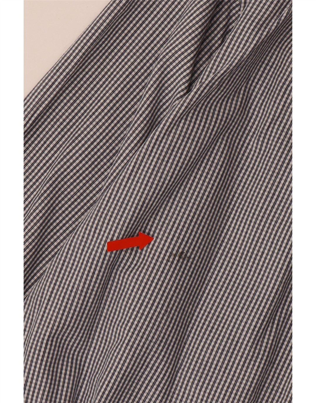 IZOD Camisa para hombre grande de algodón a cuadros gris