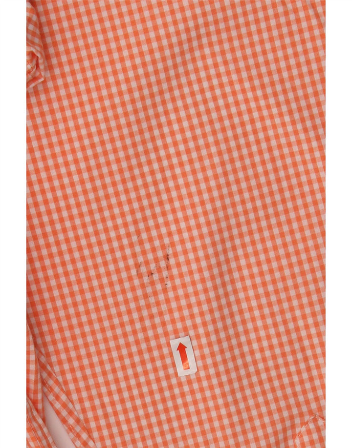 Camisa Izod Hombre Large Algodón Vichy Rosa