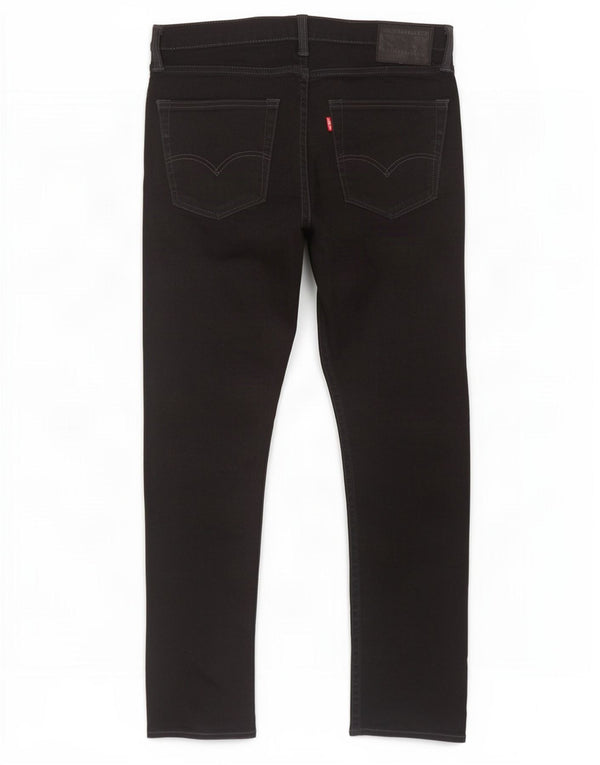 Levi's Hombre 522 Slim Tapered Jeans W32 L30 Algodón Negro