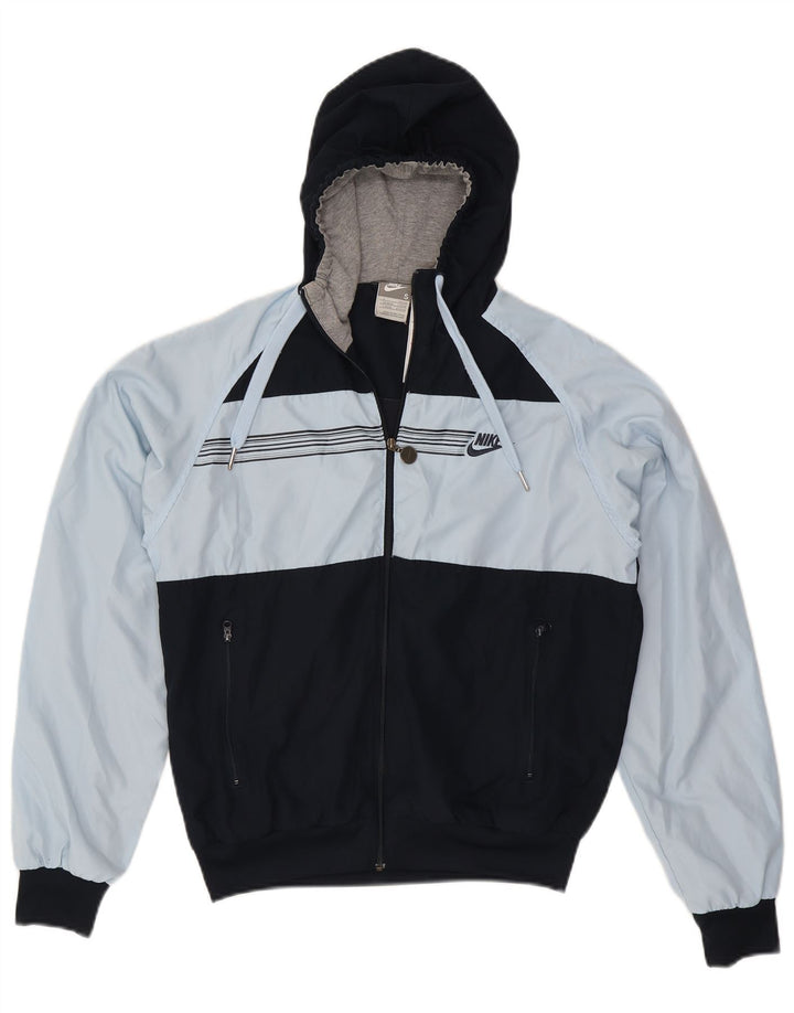 Nike - Chaqueta de chándal con capucha para hombre, talla 36/38, color azul pequeño