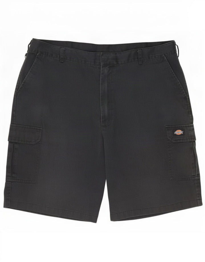Dickies Pantalones cortos cargo para hombre W42 2XL Poliéster negro