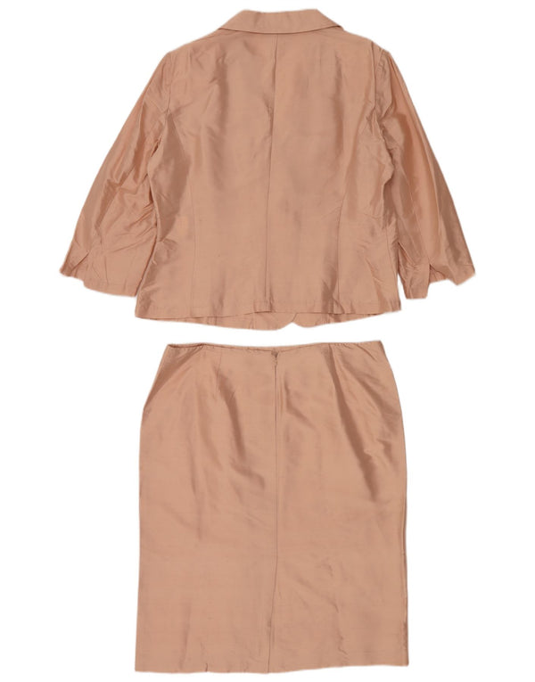 Momenti Conjunto de falda de manga 3/4 con 2 botones para mujer IT 48/50 XL W32 Rosa