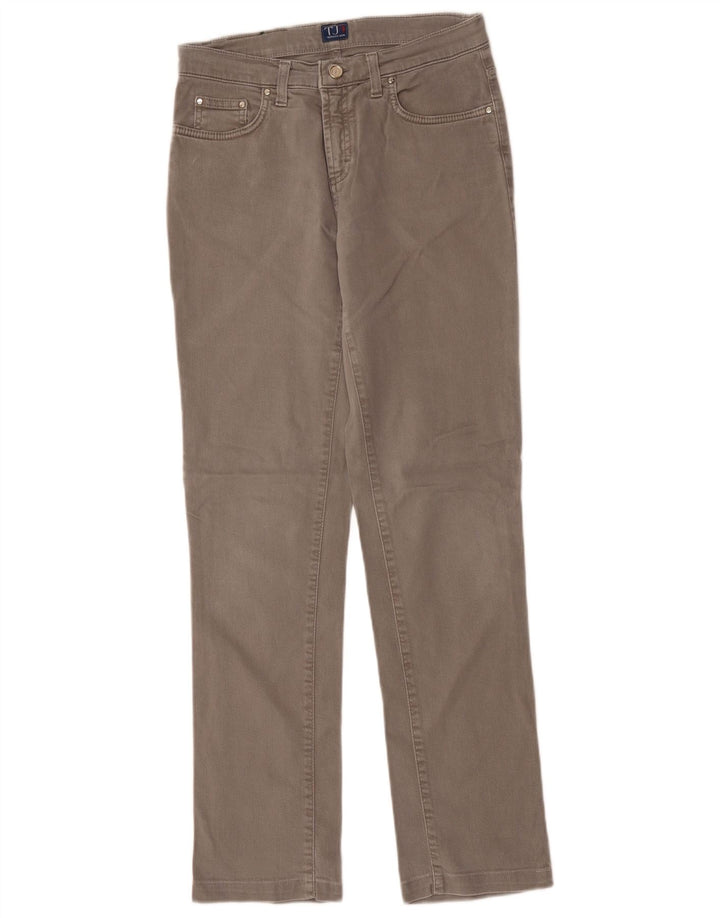 TRUSSARDI Pantalones informales rectos para mujer W27 L31 Gris