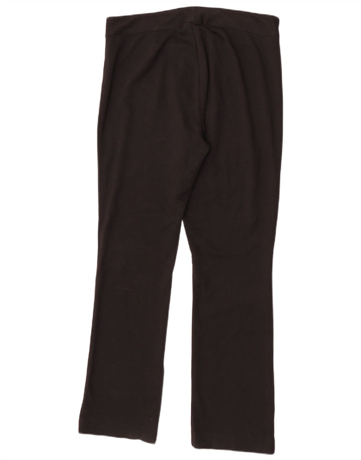 Chaps Pantalones casuales rectos para mujer US 12 grande W32 L32 poliéster negro
