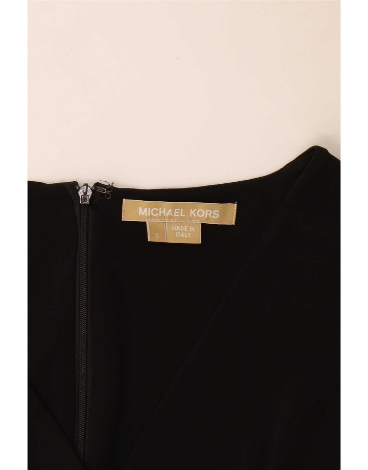 Michael Kors Vestido sin mangas para mujer US 6 Mediano Negro