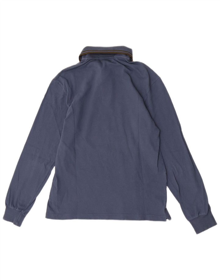 Fred Perry Polo De Manga Larga Ligero Y Elástico Para Hombre Pequeño Azul Marino