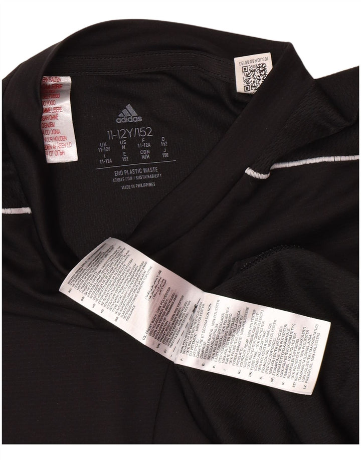 Adidas Boys Aeroready Camiseta Top 11-12 años Negro Poliéster