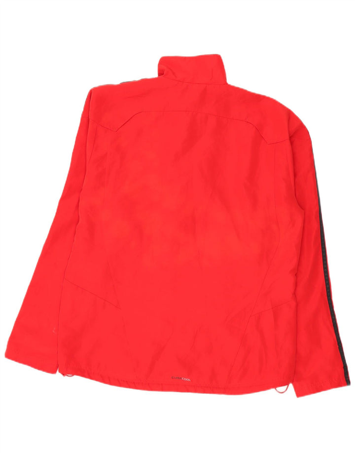 Adidas Mens Climacool Rain Jacket UK 40 Grande Rojo Colorblock Poliéster