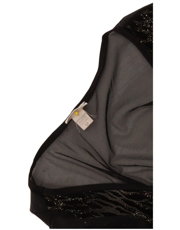 Yamamay Top transparente de manga larga para mujer UK 42 Medium Black Stripes