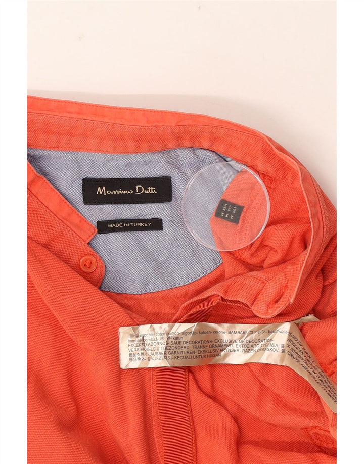 Polo Massimo Dutti Hombre Algodón Naranja Medio
