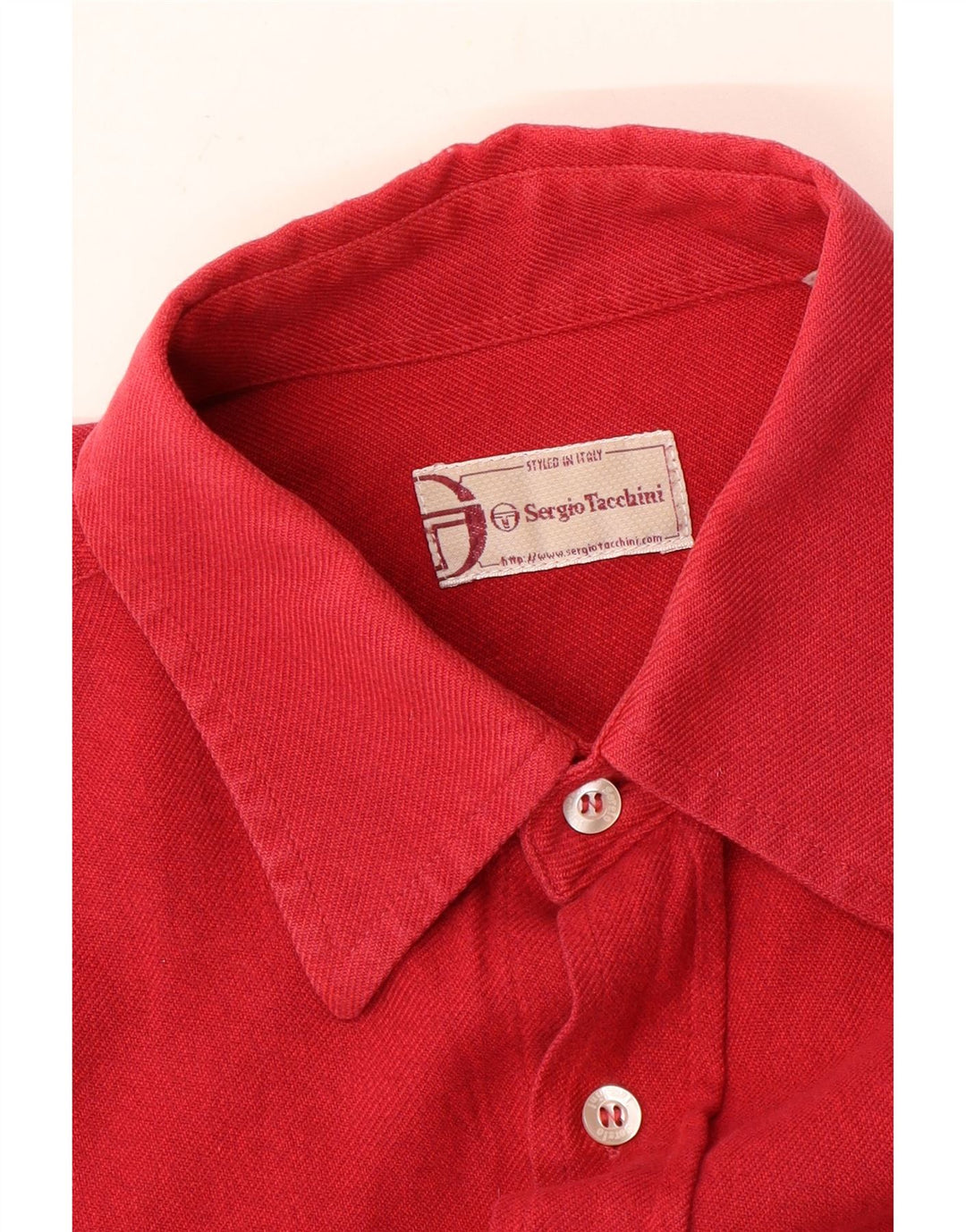 Camisa Sergio Tacchini Hombre Mediana Roja