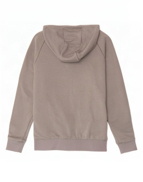 Adidas - Sudadera con capucha y cremallera para hombre, tamaño pequeño, poliéster gris