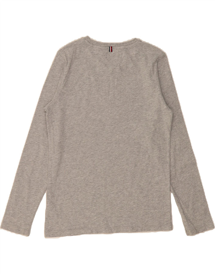 TOMMY HILFIGER Boys Top Long Sleeve 13-14 Years Grey Cotton Vintage Tommy Hilfiger and Second-Hand Tommy Hilfiger from Messina Hembry 